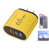 Ladeblock, 3 Ports, 65 W, sichere Schnellladung – Ladegerät für Telefon, Netzadapter, für Tablet, Laptop, Reise, Haus, Wohnzimmer, Wohnung, Geschäftsreise, Hotel