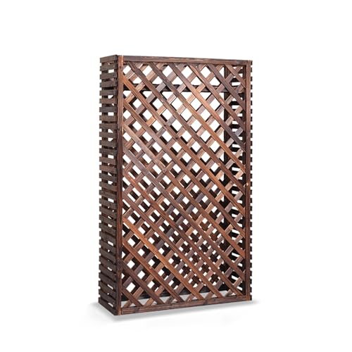 Jo[tFXAؐtFXJo[A Solid Wood Air Conditioner Privacy Fence With Flower Stand Multiple Sizes(92x29x140cm)