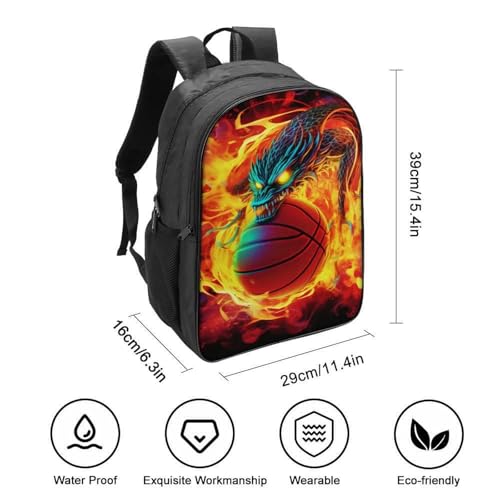 Mochila infantil 3D de baloncesto para guardería y preescolar de 40cm 2
