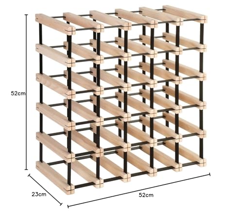 RTA 30 Bottle Traditional Wine Rack-Kit-Natural Pine (FSC)