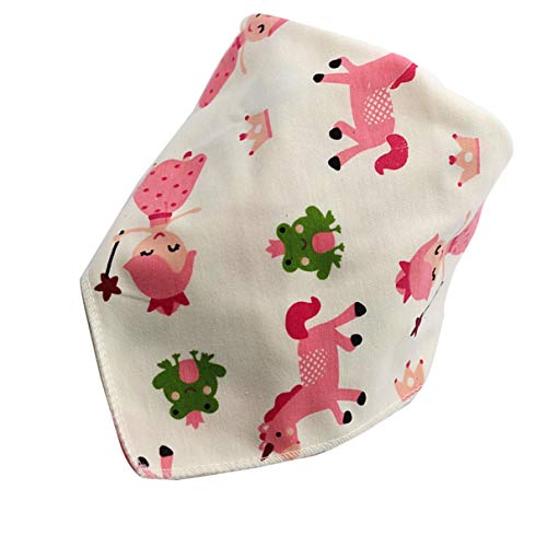 Cotton Baby Bibs Triangle Double Layers Cartoon Baby Bandana Dribble Bibs Universal Baby Accessories