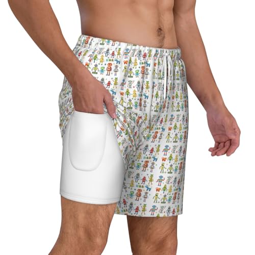 Pantalones cortos de natación transpirables y de secado rápido para hombre 6