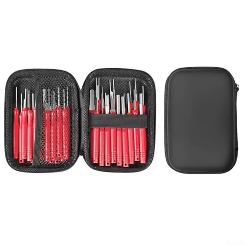 CWOQOCW - Lot de 41 outils de retrait de cosses de voiture, outils d'extraction de cosses de clé pour dénuder les connecteurs de fils à sertir, réparation électrique de voiture