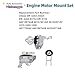 Yllshengyu 3Pcs Engine Motor Mount Kit Compatible with Cherokee 2014-2019 2.4L & Chrysler 200 2015-2017 2.4L, Replacement for 3378 3380 3308, Steel & Aluminum, Chassis Mount