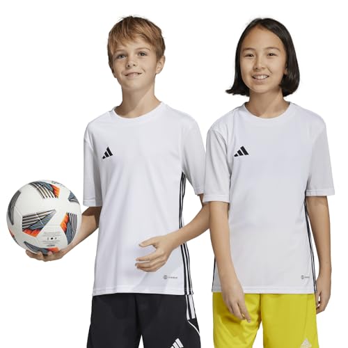 adidas Mixte Enfant Jersey (Short Sleeve) Tabela 23 JSY Y, White/Black, H44534, 176