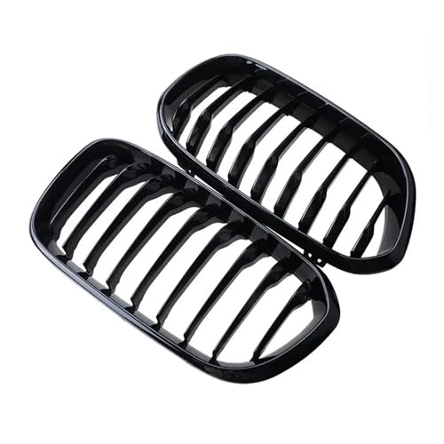 Calandre avant pour BMW Série 1 F20 F21 Facelift 2015-2019 Grille de rein en ABS noir