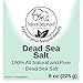 Natural Elephant Dead Sea Bath Salt | 8oz Travel Size | 100% Natural and Pure | Fine Grain | Ideal for Baths and Soaks