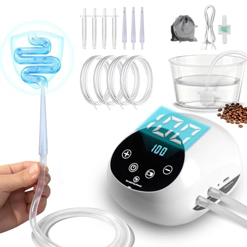 Smart Control-Enema-Kit Detox-Enemas for Colon-Cleanse for Women Men Coffee Enema Coffee-Organic Cleanse Kit 100 Adjustable Water Pressure Electric Water Flow Speed Control with LCD Display