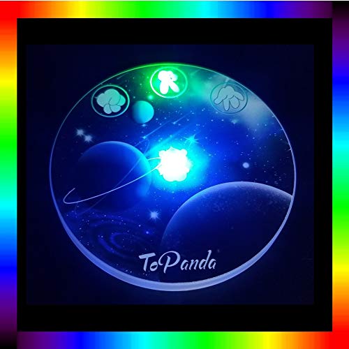 Topanda Gaming Coaster Led Coaster (2 Pcs ),1St In Market, Cup Pad Mat Group Table Game Bar Party Game Decor Drink Barware Gift Mood Light (Tc-181008) #TOP5