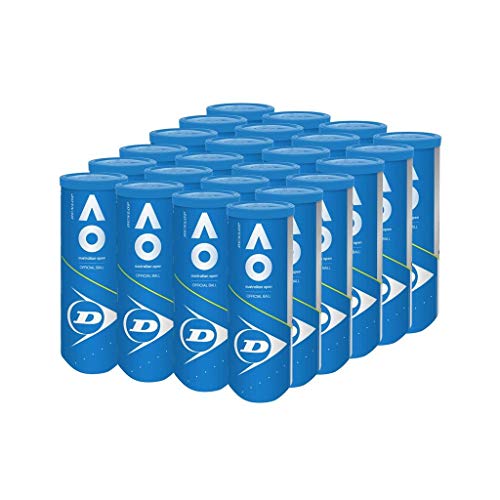 Dunlop Australian Open (Ao) Extra Duty All-Court Tennis Balls - 3 Ball Can (24 Cans = 1 Case) #TOP2