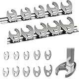 Infreecs 10-Teiliges Hahnenfußschlüssel Set mit 3/8" Antrieb, 10-22 mm