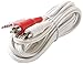 3.5mm Stereo Plug to 2-RCA Plug Y Audio Patch Cord (12 feet)