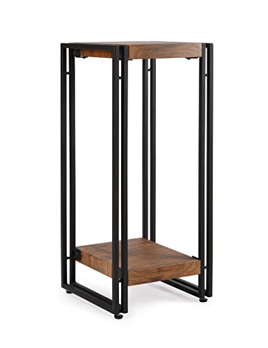 FIVEGIVEN Tall Side End Table for Small Spaces Narrow Night Stand for Bedroom