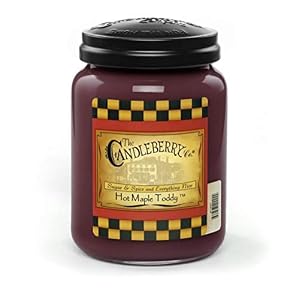 Candleberry Hot Maple Toddy Sampler 1 Jar Candle 1 Wax Tart and 1 Car Air Freshener