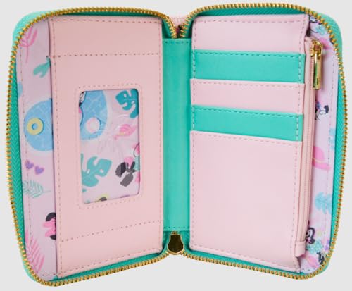 Loungefly Disney Minnie Mouse Vacation Poolside Zip Around Wallet2