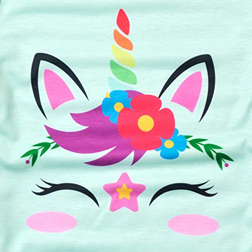 Summer Pajamas For Big Girl Size 10 11 Unicorn Pjs Sets Sleep Shirt Green #TOP2
