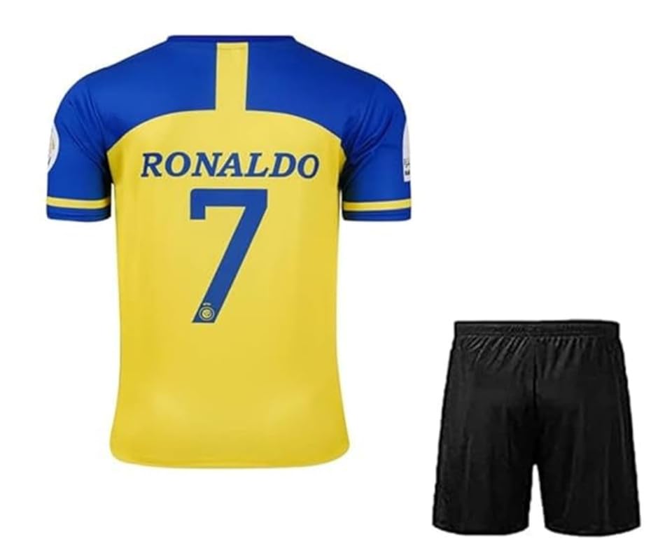 Image of Portugal Jersey Ronaldo 7 Jersey with Shorts for (Kids,Boys,Men)