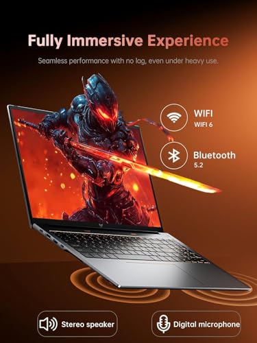 ACEMAGIC 2025 PC Portable Gaming DDR5 So-DIMM*2 AMD Ryzen 7 6800H (Jusqu'à 4,7 Hz) 16 Go Ram 512GB SSD 2*M.2 Étendre à 4 to Ordinateur Portable Dépasse i7-11800H Clavier rétroéclairé,WiFi 6,16 Pouces – Image 6