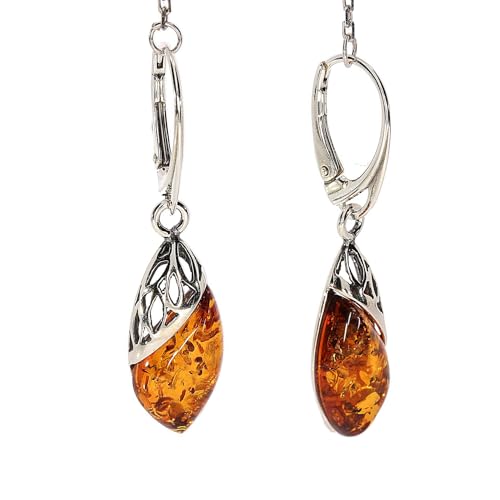 Boucles d'oreilles pendantes argent 925 moderne chic