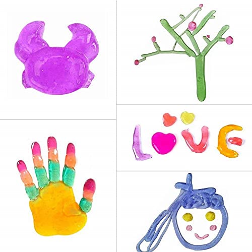 Image of HOTKEI (Make 20+ Slimes) Multicolor Fruit Scented DIY Slime Making Kit Art Craft Set Jelly Putty Making Activator Glue Toys Birthday Gift Set for Boys Girls Kids 3 to 10 Years