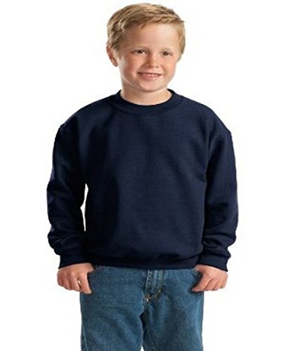 Gildan 18000B Youth Fleece Crew Sweatshirt - Safety Pink - S #TOP2