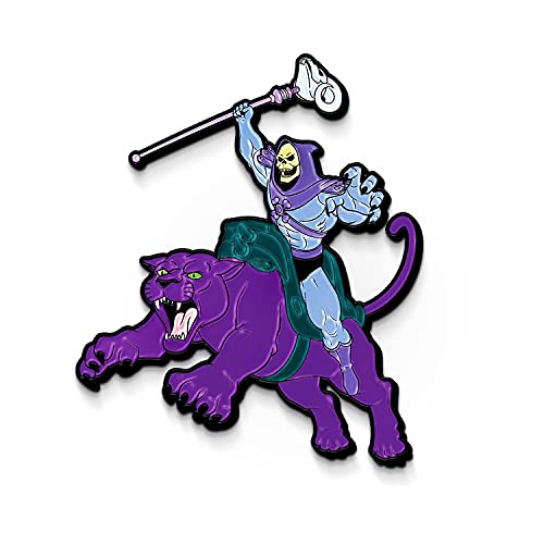 Han Cholo Skeletor Battle Ready Enamel Pin with Double Rubber Clutch, Lapel Pin Skull