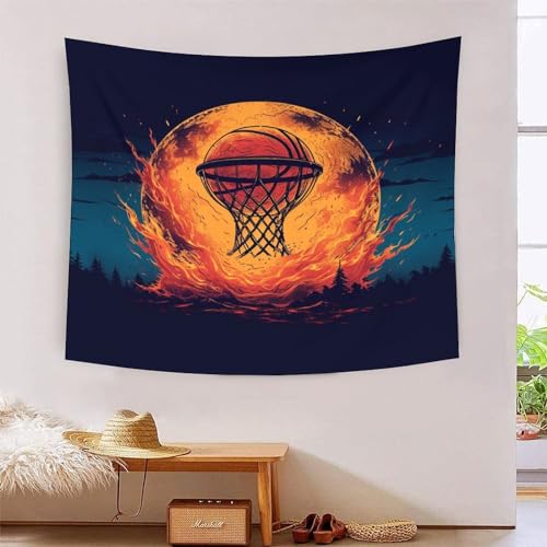 Tenture murale football 3D grand format 150x200 pour literie