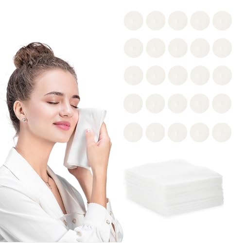 GGUFAY 100 Piezas Toallitas Comprimidas En Pastillas, Portátil Naps Toallitas Comprimidas, Prevenir La Alergia Moneda, Toallitas Para El Sudor, para Viajes De Camping Fiestas