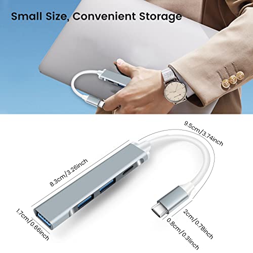 Hub USB C 4 in 1,Touchfutrue Adattatore Multiporta...