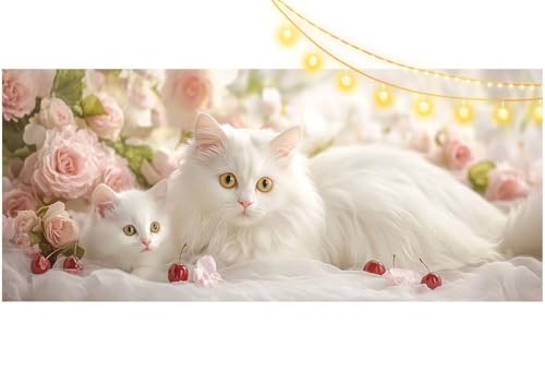 Peinture diamant chat 140x70 broderie diamant kit complet 5D DIY grand format