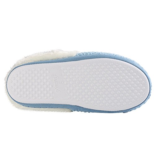 Cozy Slippers with Weave Design, Fleece Band & Lined Interior, Comfortable for Daily Use, Cushioned Rubber Sole with Anti Skid Texture3