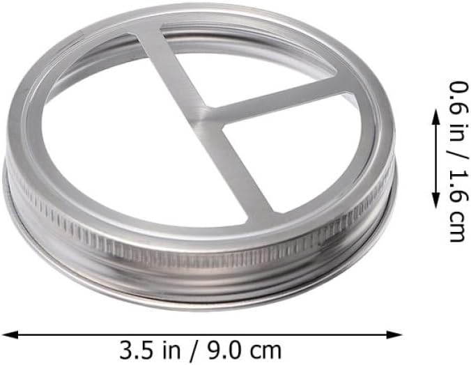 Mobestech 15pcs Stainless Steel Toothbrush Holder Jar Lids Wide Mouth Canning Jar Covers for Bathroom Organization and Rustproof Design for Home and Kitchen Use