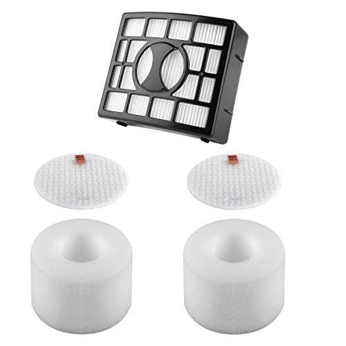 Seternaly Shark UV810 Filter with Foam & Felts for Shark Vacuum UV810 NV801 NV803 NV800 NV680 NV681 NV682 NV683 (1 HEPA, 2 Foam & Felt Filters) Part # XHF680 & XFF680