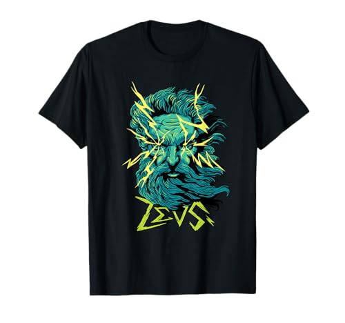 Zeus Greek Dios del Cielo Antiguo Mitología Gráfico Camiseta