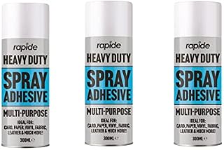 2x 300ml Heavy Duty Glue Spray Adhesive Card Paper Carpet Leather Vinyl Fabric 200ml