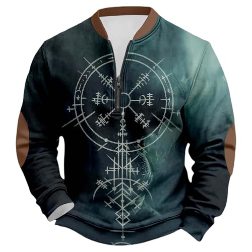 Sweat-shirt sans capuche imprimé homme pour les journées fraîches