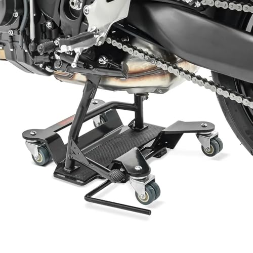 Carrello Pedana Sposta Moto Compatibile per (BMW) R 1250 GS, Adventure, Supporto Cavalletto Centrale - 300 Kg.