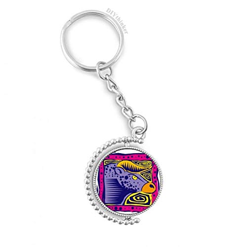 Llavero de Tauro giratorio un regalo ideal de cumpleaños