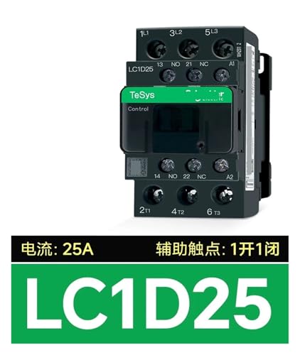 Contacteur 220V CA triphasé 3 pôles LC1D25A pour commande moteur triphasé - 3