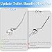 Side Mount Toilet Handle Replacement Compatible with Kohler ‎K-11069/1067577-CP Archer Collection Toilet Tank Flush Trip Lever, Polish Chrome
