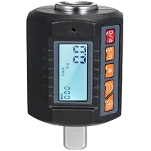 LANRU ENC-340 Digital Display Torque Meter Wrench Torque Tester 1/2 Drive & Includes Adapters for 3/8 and 1/4 with Sound Light Alarm Function High Accuracy 4 Torque Units Backlit Display