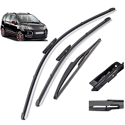 Essuie-Glace pour Citroën C3 Picasso 2011-2017 Kit Balais Avant Arrière 24 16 11 Pouces