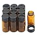 Liquid Sample Glass Bottles Vials Screwcap Brown Lab Collection Container Capacity 5ml,1/6 Oz Pack of 10