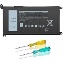 بطارية 42Wh YRDD6 لـ Dell inspiron 15 3000 Series 3583 3593 3582 3584 3501,سلسلة inspiron 15 5000 5582 5584 5593 5598 5585 143493 5481 5482 5485 5491 5493 7586 فوسترو 5481 1VX1H P93G P75