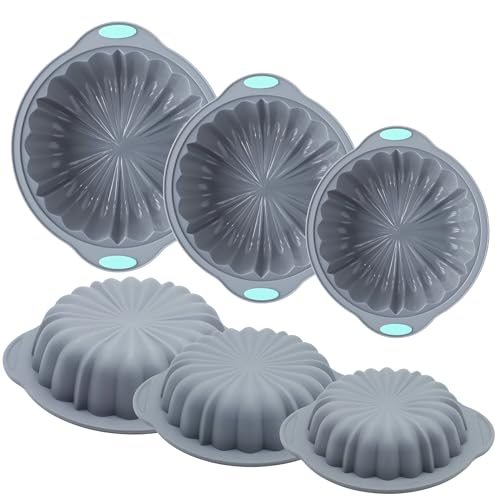 50% Off Jasybo 3-Piece Silicone Round Cake Pan Set