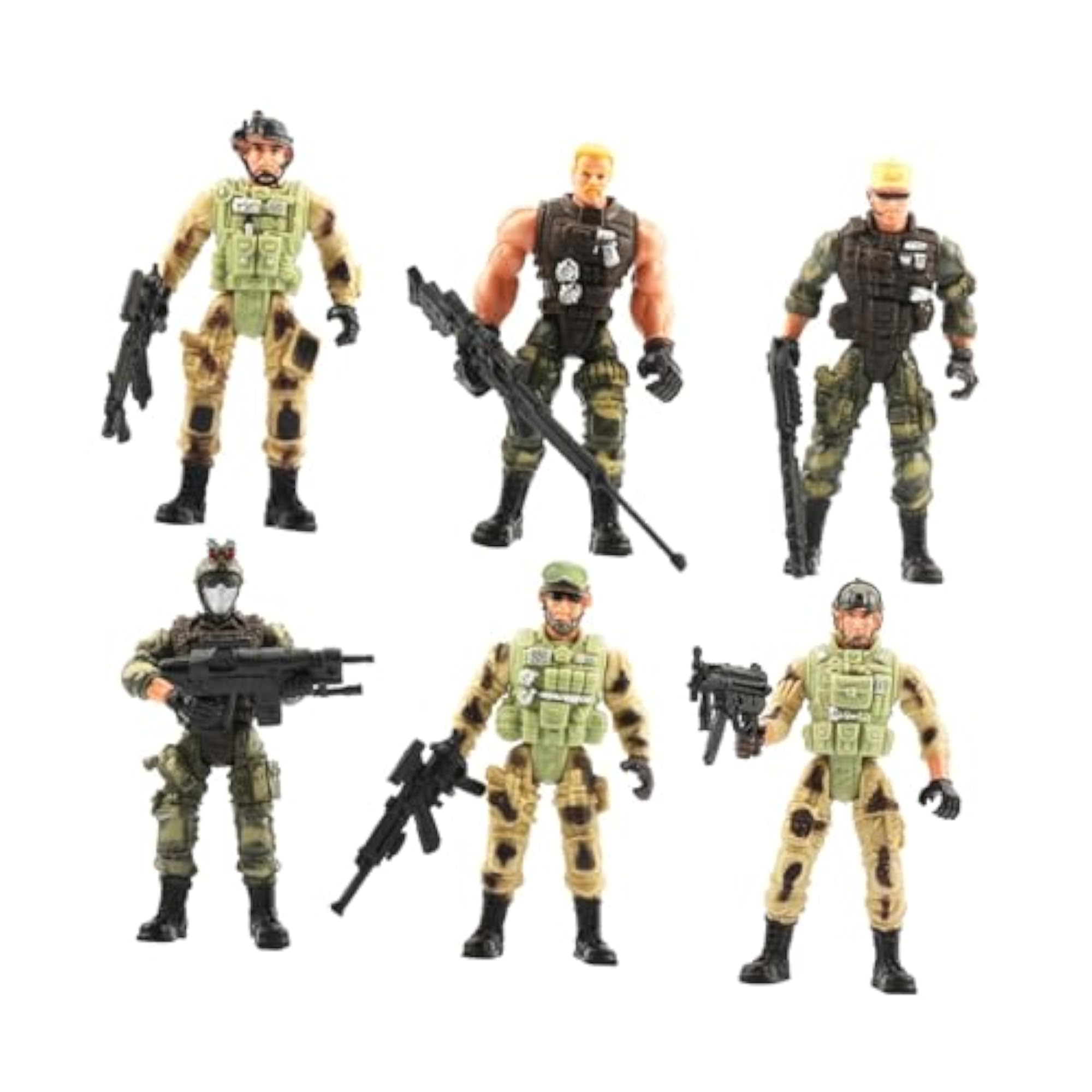 6Pcs Men Action Figures Set for Themed Parties