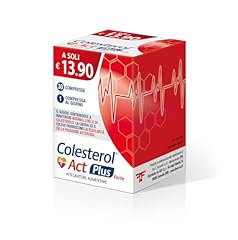 Colesterol Act Plus Forte, Integratore Alimentare che Aiuta a Mantenere i livelli Normali di Colesterolo nel Sangue, a base di Caigua, Guggul e Coleus, Confezione da 30 Compresse