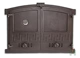 Gewicht: 13 kg Ofentür aus Gusseisen 600x430 Backofentür, Steinofentür 720027