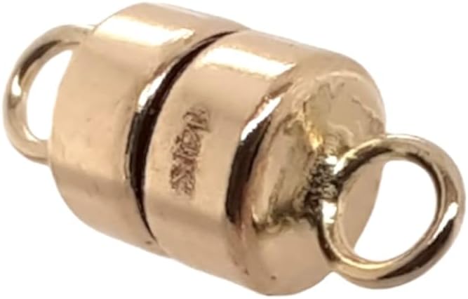 4.3MM 14K Solid Yellow Gold Barrel Magnetic Clasp Made in USA by CRAFT WIRE