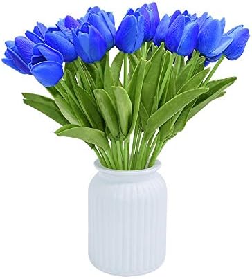 Artificial and Dried Flower 10/30pcs Tulip Artificial Flowers Real Touch Flowers Wedding Decor Simulation Bride Bouquets Pu Tulips for Home Party Vase Decor - ( Color: F07; Size: 30PCS )